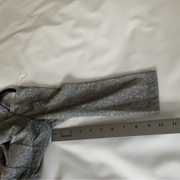 Marina Gown Women's 6 Silver Dress Prom Homecoming Wedding Elegant - Picture 14 of 16